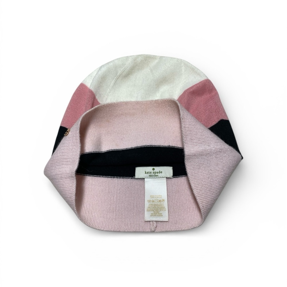 Kate Spade Multicolored Knit Hat Beanie Sz-OS - Picture 4 of 4